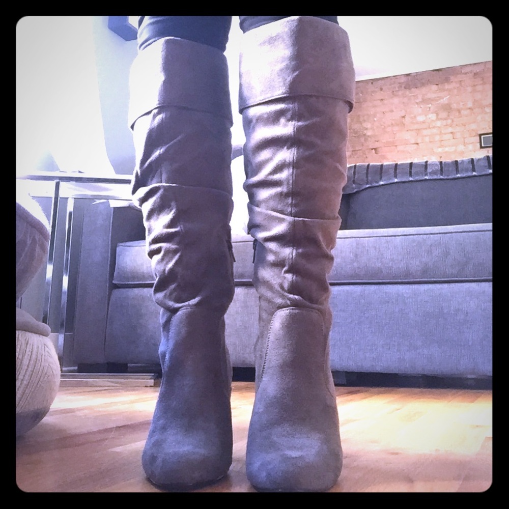 Grey boots by Victoria Secret